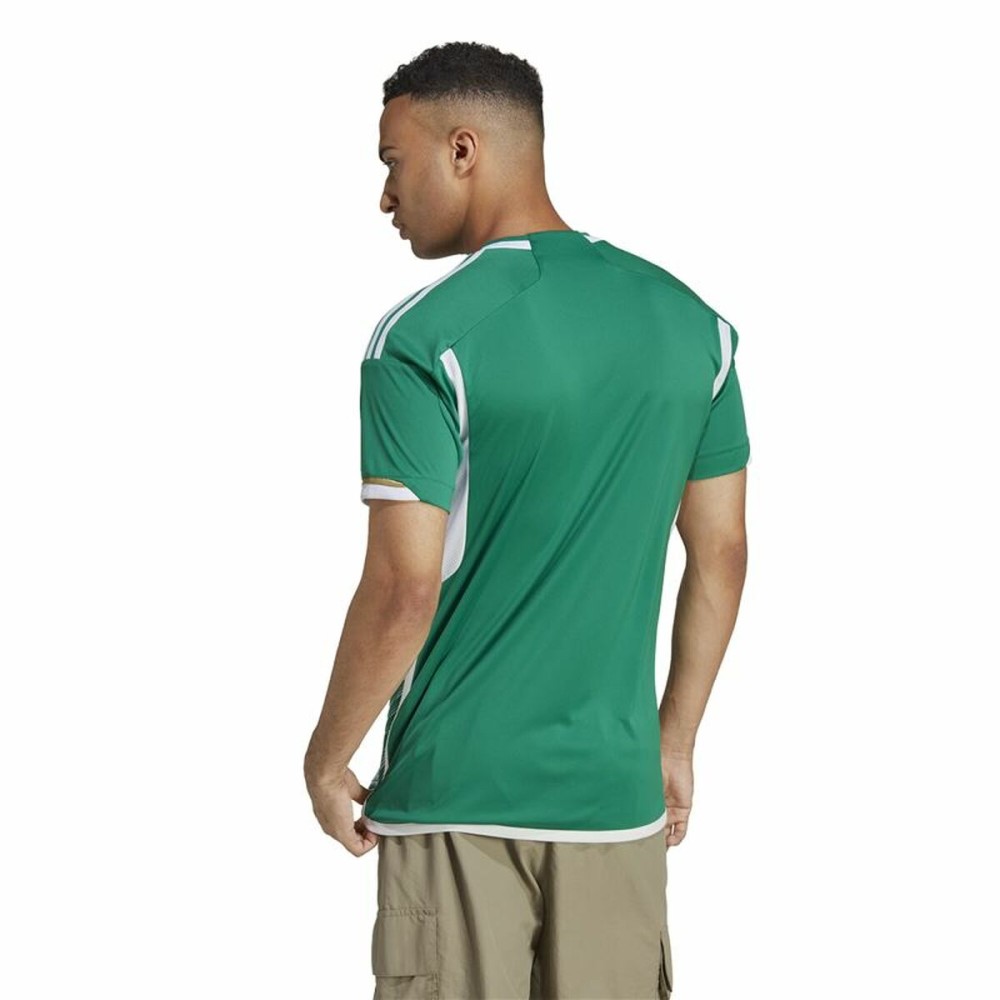 Kurzärmiges Fußball T-Shirt für Männer Adidas Algeria 22/23 grün