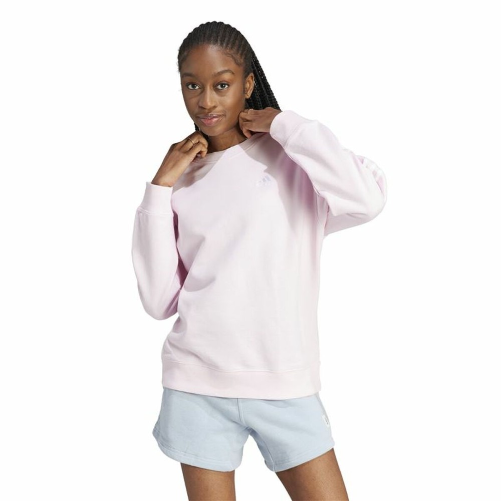 Sweat sans capuche femme Adidas 3S Ft Swt Rose