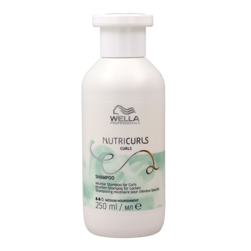 Micelar Shampoo Wella Nutricurls 250 ml Gelocktes Haar