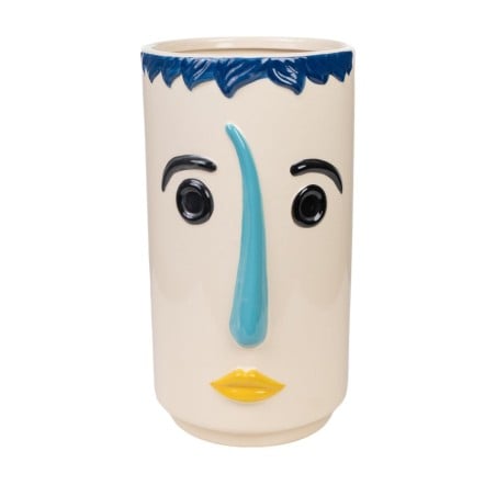 Vase Romimex Multicolour Ceramic Face 17 x 30 x 17 cm