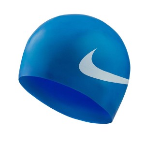 Bonnet de bain Nike NESS8163 494 Bleu Silicone