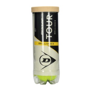 Tennis Balls Dunlop D TB TOUR BRILLANCE 3 PET 601620 Yellow