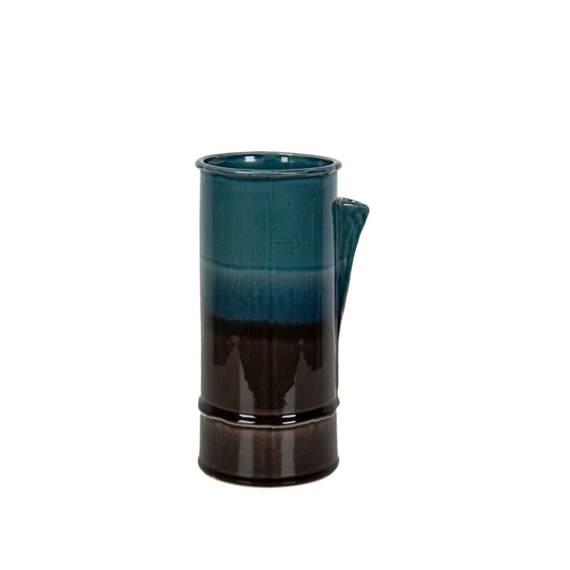 Vase Romimex Bleu Noir Céramique 14 x 26 x 14 cm