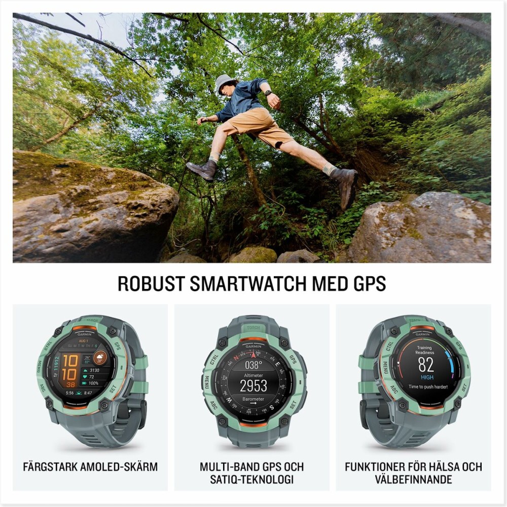 Herrenuhr GARMIN 010-03020-01 Schwarz grün