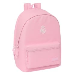 Laptop Backpack Real Madrid C.F. Pink 31 x 44 x 18 cm