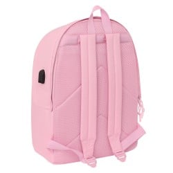 Laptop Backpack Real Madrid C.F. Pink 31 x 44 x 18 cm