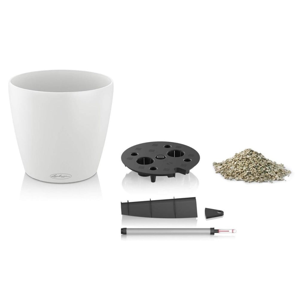 Plant pot Lechuza White polypropylene Circular