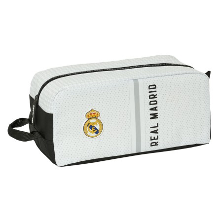 Schuhtasche für die Reise Real Madrid C.F. Weiß Grau 34 x 15 x 18 cm