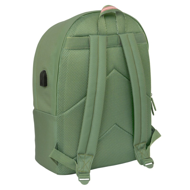 Laptop Backpack El Ganso +usb el ganso basics Green 31 x 44 x 18 cm