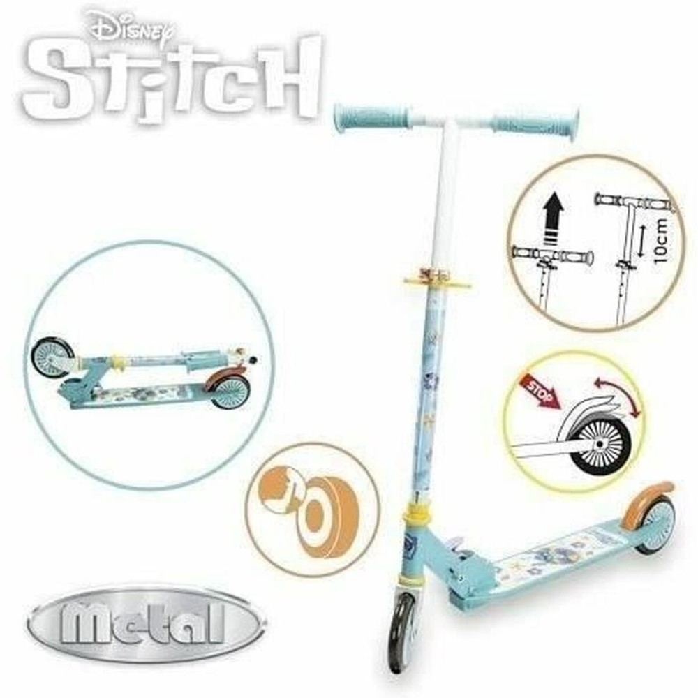 Trottinette Smoby Stitch 2R Bleu Métal Plastique