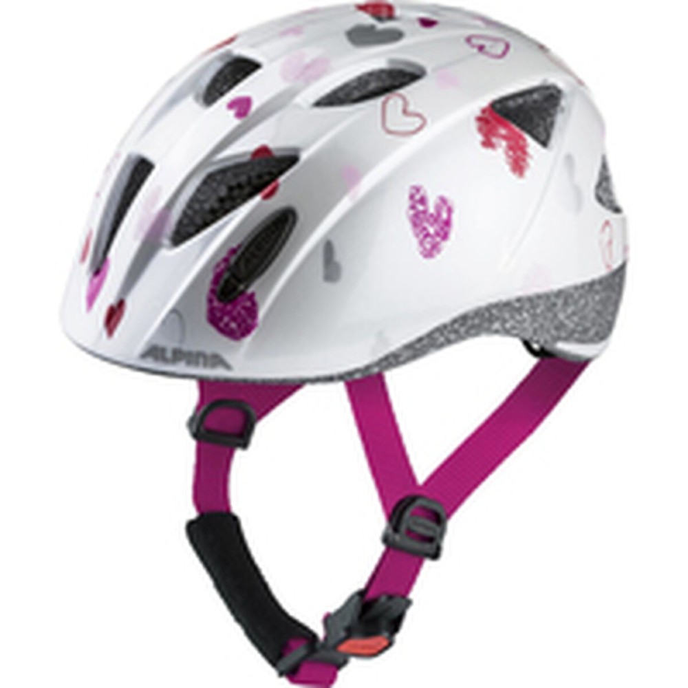 Fahrradhelm für Erwachsene Alpina A9711211 Weiß gedruckt