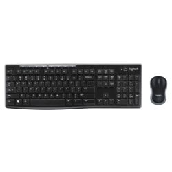 Tastatur mit Drahtloser Maus Logitech 920-004512 Schwarz Qwerty Italienisch