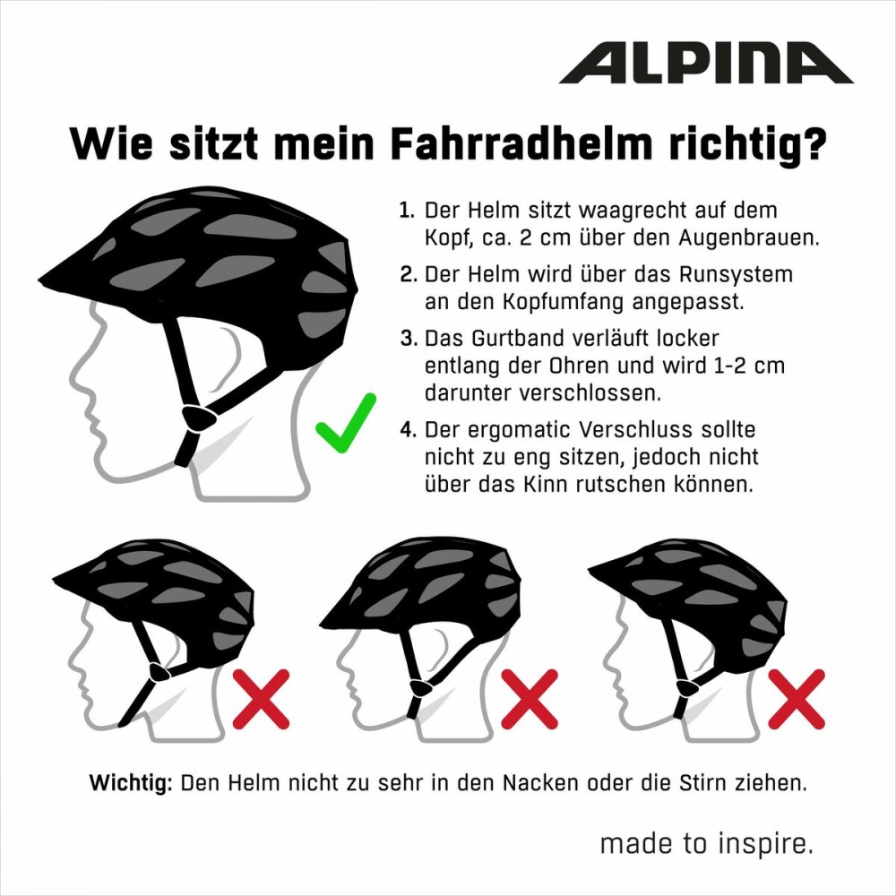 Casque de Cyclisme pour Adultes Alpina A9711211 Blanc Imprimé