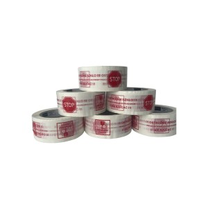 Adhesive Tape taśma "Ostrożnie szkło" White