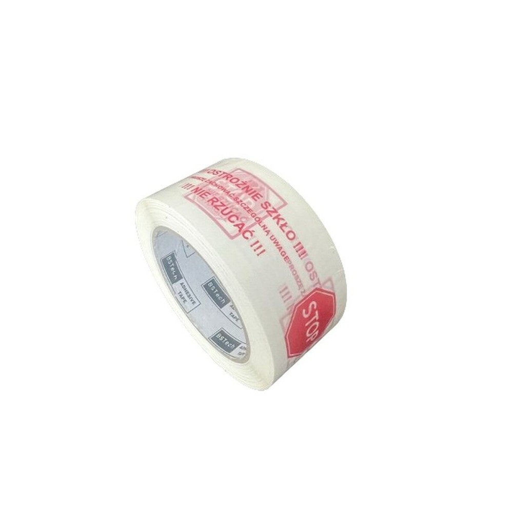 Adhesive Tape taśma "Ostrożnie szkło" White