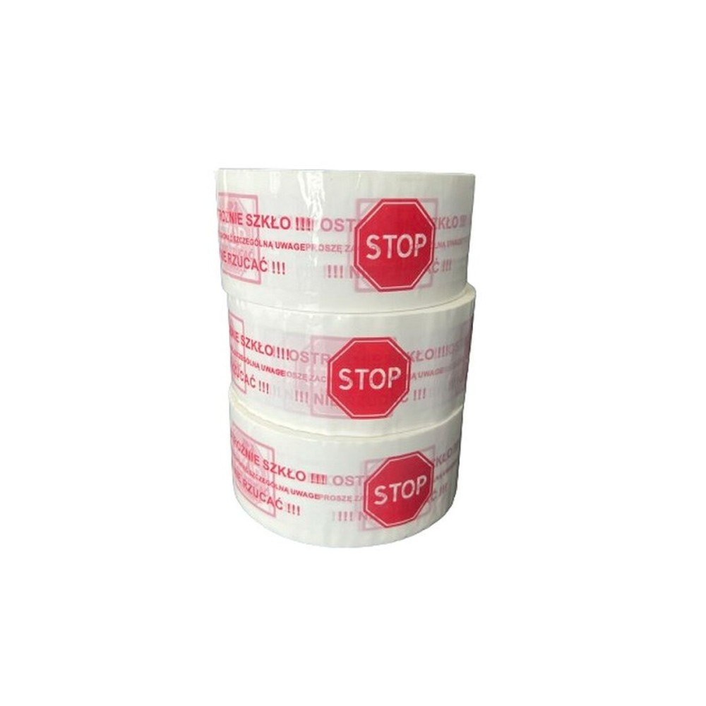 Adhesive Tape taśma "Ostrożnie szkło" White