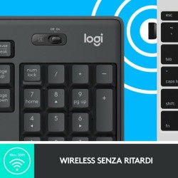 Tastatur Logitech Schwarz Qwerty Spanisch