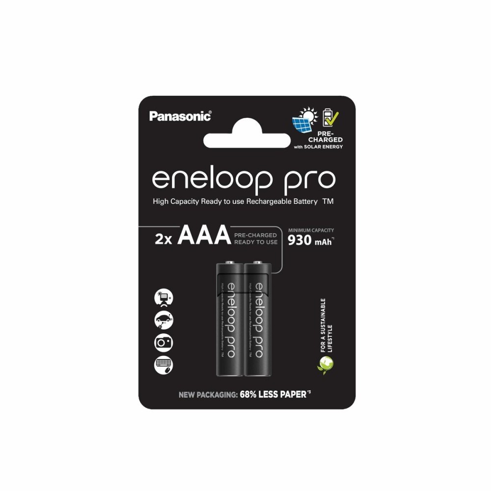 Piles Rechargeables Panasonic BK-4HCDE/2CP 1,2 V AAA