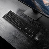 Tastatur mit Maus Nano RS RS580 Schwarz