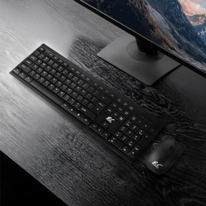 Tastatur mit Maus Nano RS RS580 Schwarz
