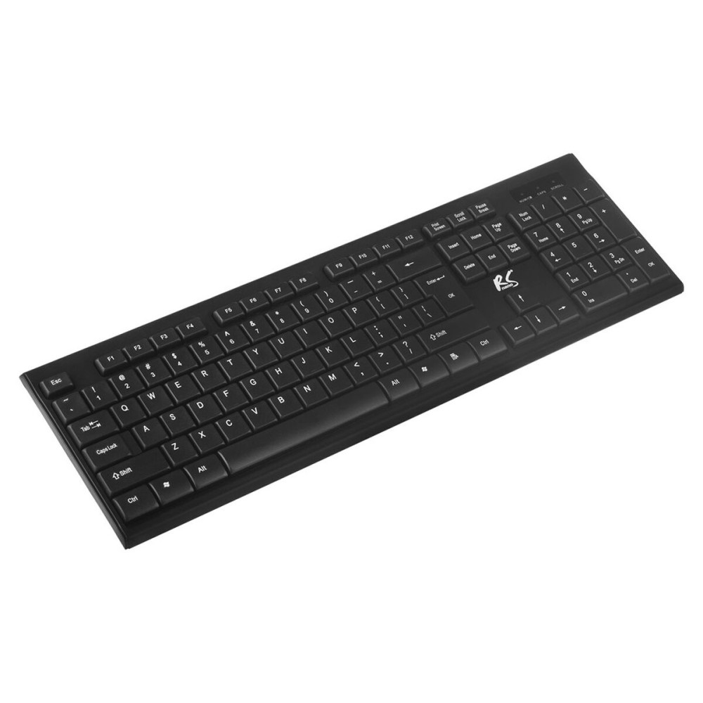 Tastatur mit Maus Nano RS RS580 Schwarz