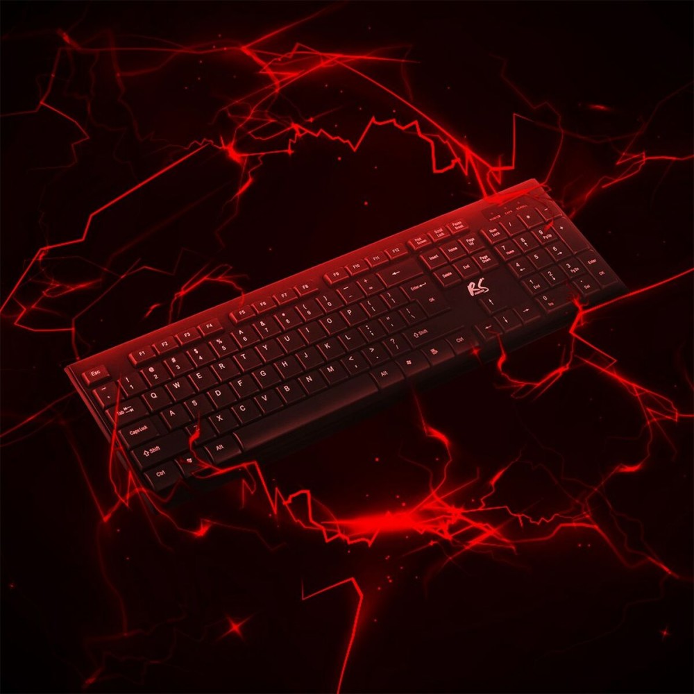 Tastatur mit Maus Nano RS RS580 Schwarz