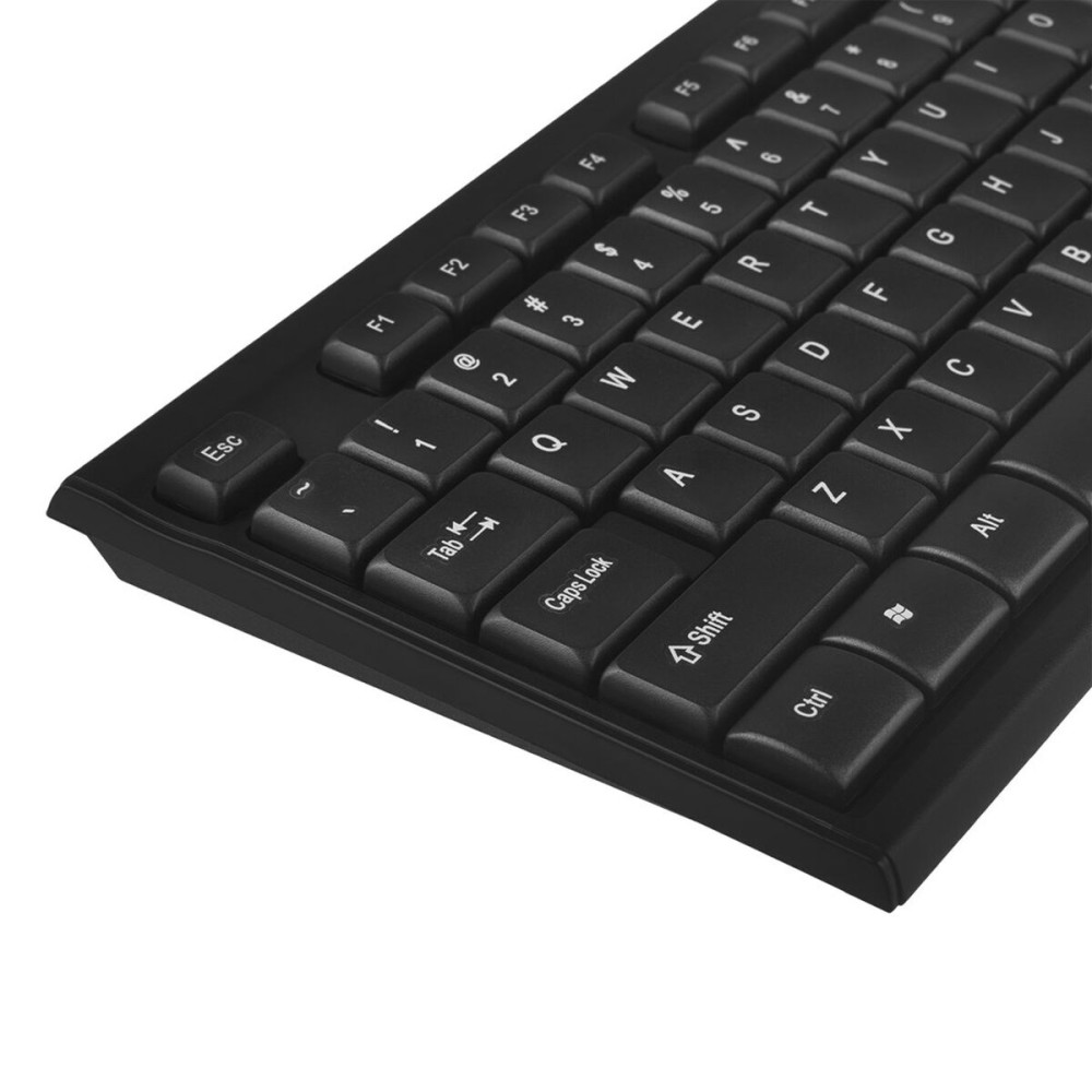 Tastatur mit Maus Nano RS RS580 Schwarz