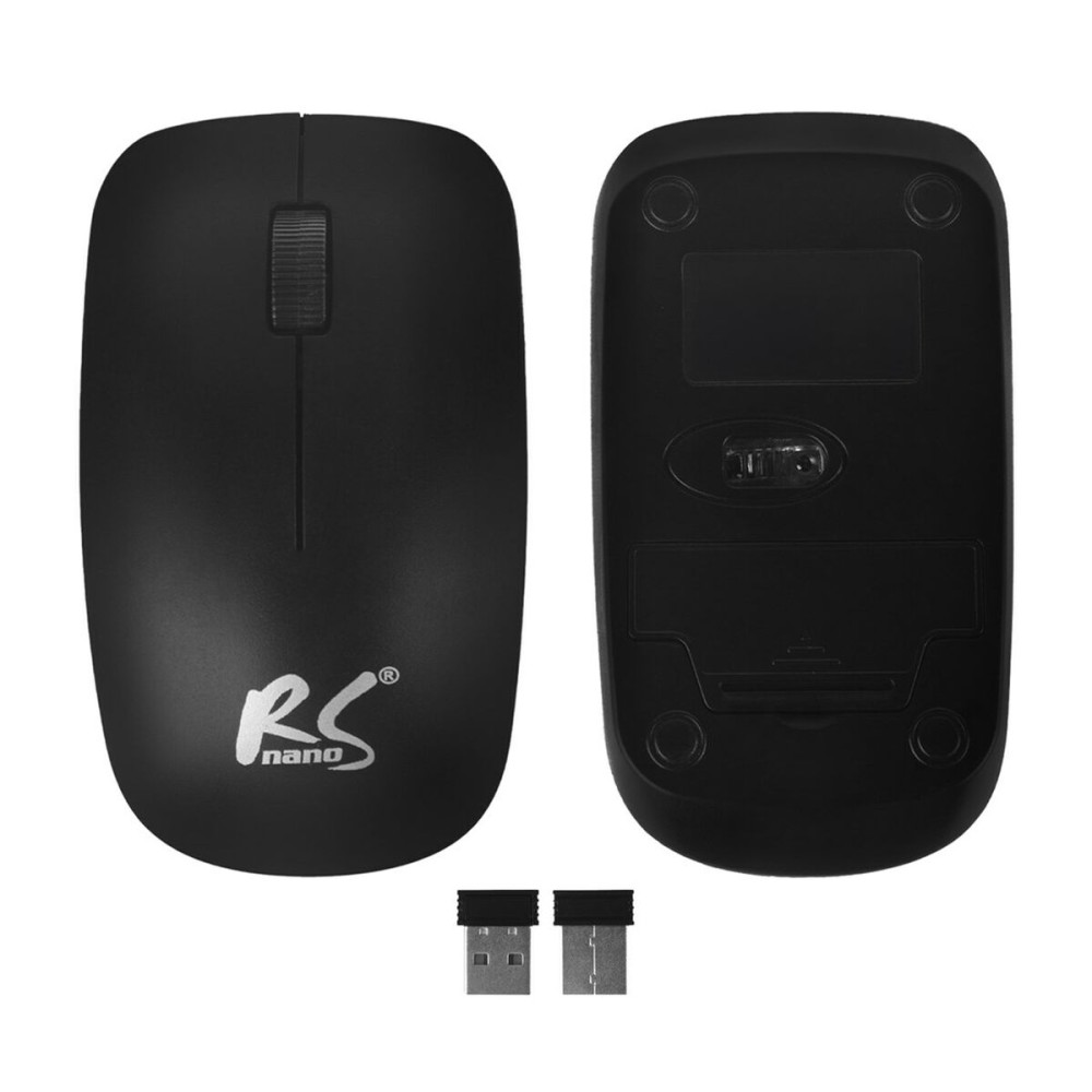 Tastatur mit Maus Nano RS RS580 Schwarz