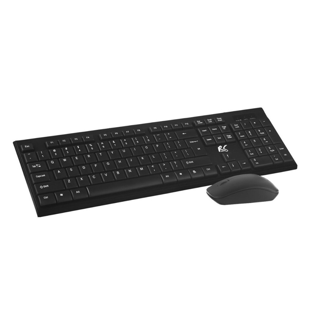 Tastatur mit Maus Nano RS RS580 Schwarz