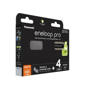 Piles Rechargeables Panasonic BK-4HCDE/4CP+CASE