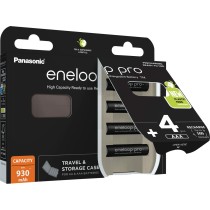 Piles Rechargeables Panasonic BK-4HCDE/4CP+CASE