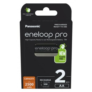 Piles Rechargeables Panasonic BK-3HCDE/2CP 2500 mAh 1,2 V