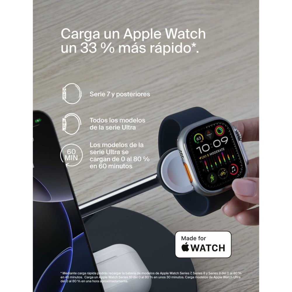 Chargeur mural Belkin WIZ032KQBK Noir 15 W (1 Unité)