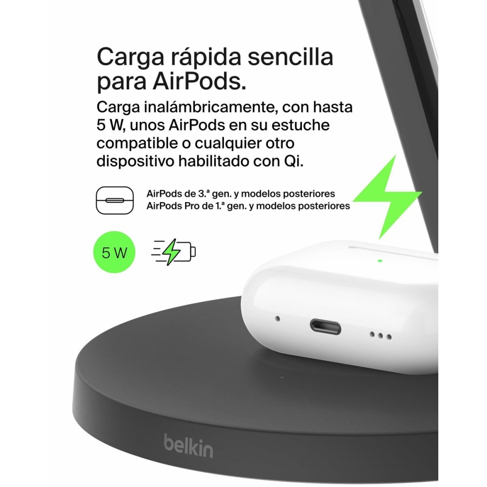 Chargeur mural Belkin WIZ032KQBK Noir 15 W (1 Unité)