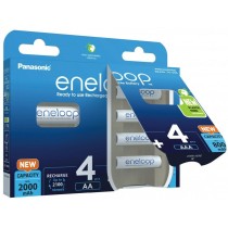 Piles Rechargeables Panasonic BK-3MCDE+4MCDE/8CP