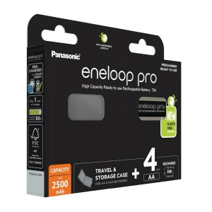 Piles Rechargeables Panasonic BK-3HCDE/4CP+CASE