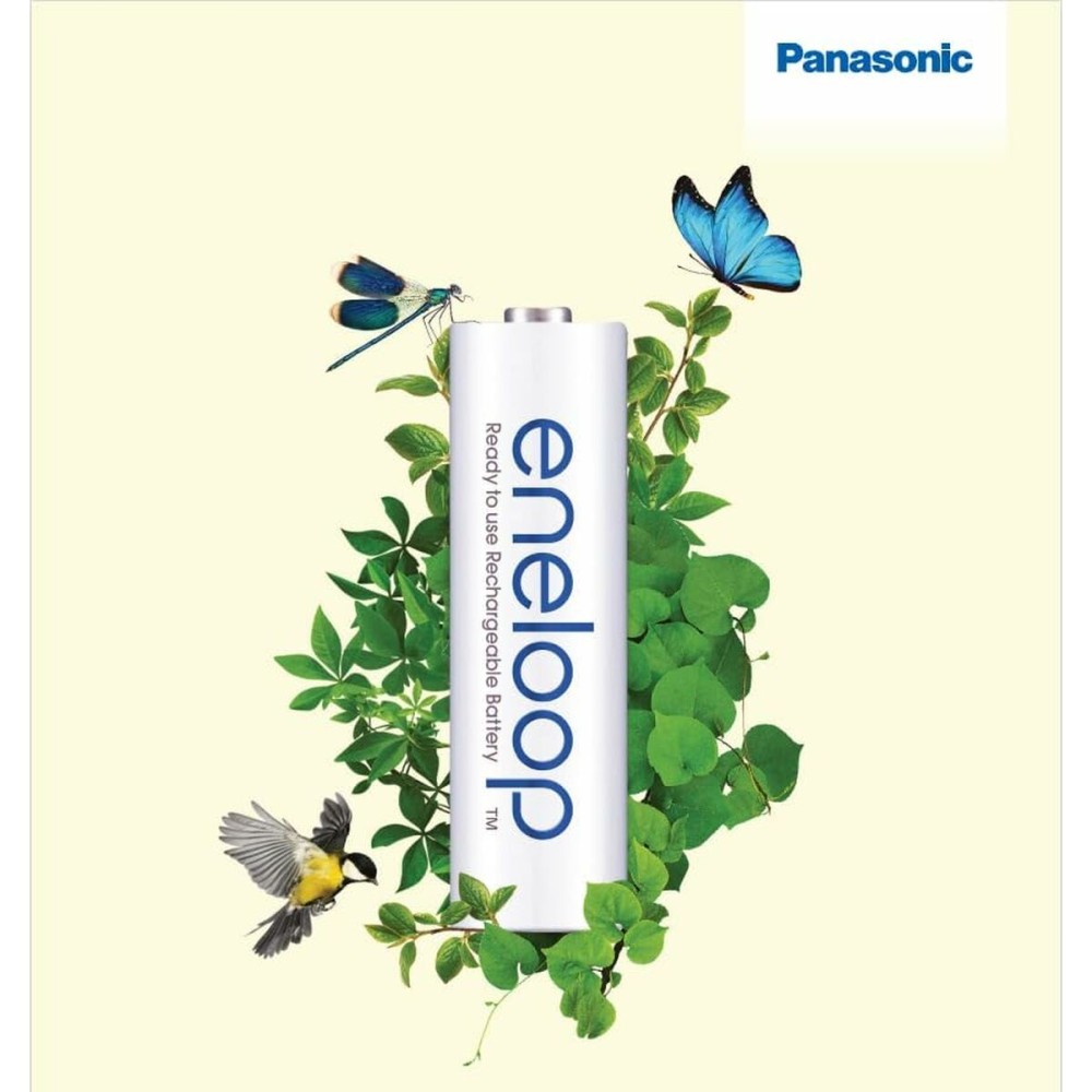 Piles Rechargeables Panasonic BK-3HCDE/4CP+CASE