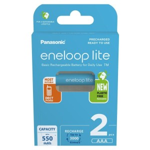 Piles Rechargeables Panasonic BK-4LCCE/2CP (2 Unités)