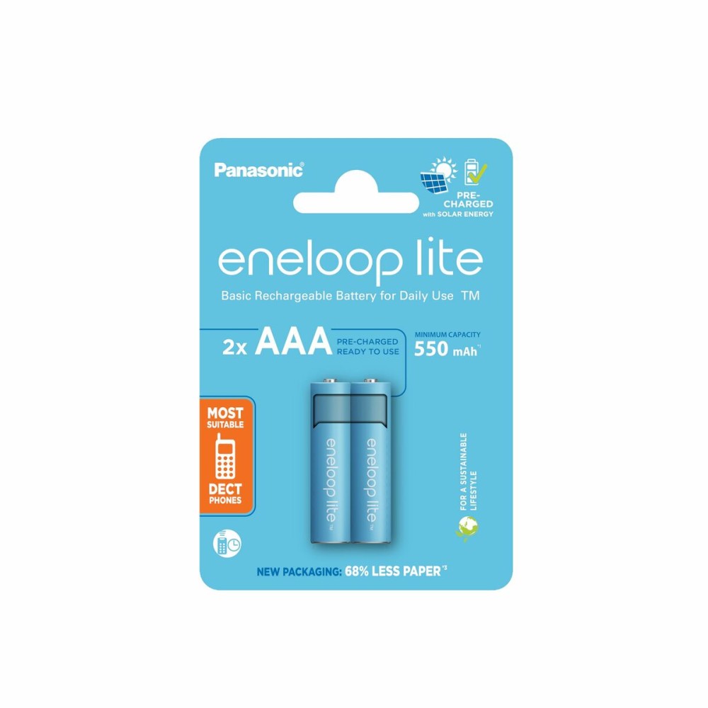 Piles Rechargeables Panasonic BK-4LCCE/2CP (2 Unités)