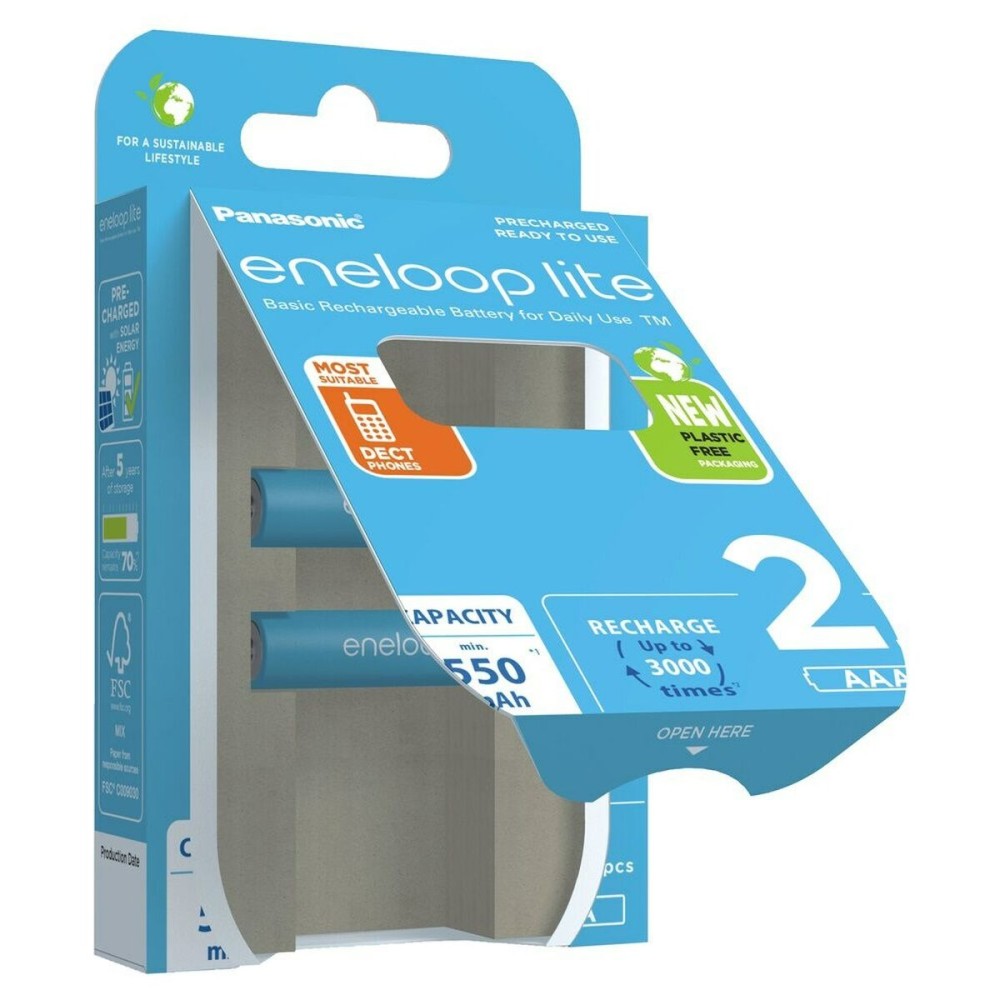 Piles Rechargeables Panasonic BK-4LCCE/2CP (2 Unités)