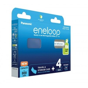 Piles Rechargeables Panasonic BK-4MCDE/4CP+CASE