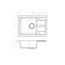 Sink with One Basin Maidsinks 070 242 101FB