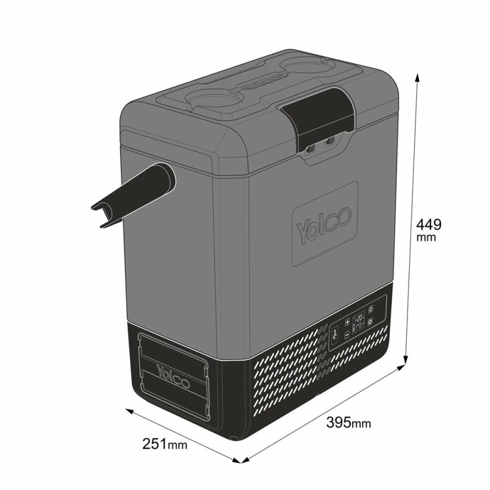 Mini-Kühlschrank Yolco ET8 CARBON