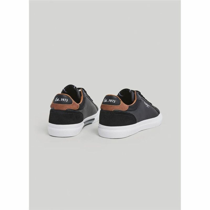 Running Shoes for Adults Pepe Jeans Kenton Court Black