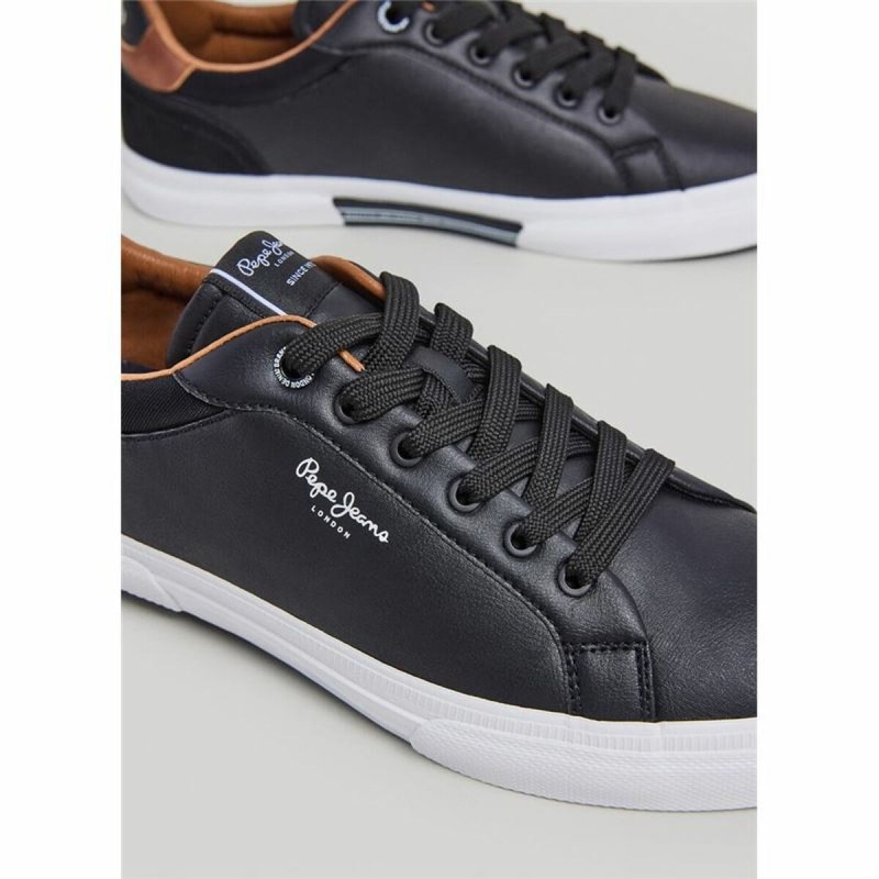 Chaussures de Running pour Adultes Pepe Jeans Kenton Court Noir