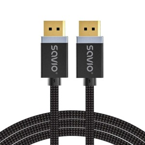 Câble DisplayPort Savio CL-176 Noir 3 m