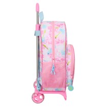 Schulrucksack mit Rädern Barbie Painterly Rosa Himmelsblau 33 x 42 x 14 cm