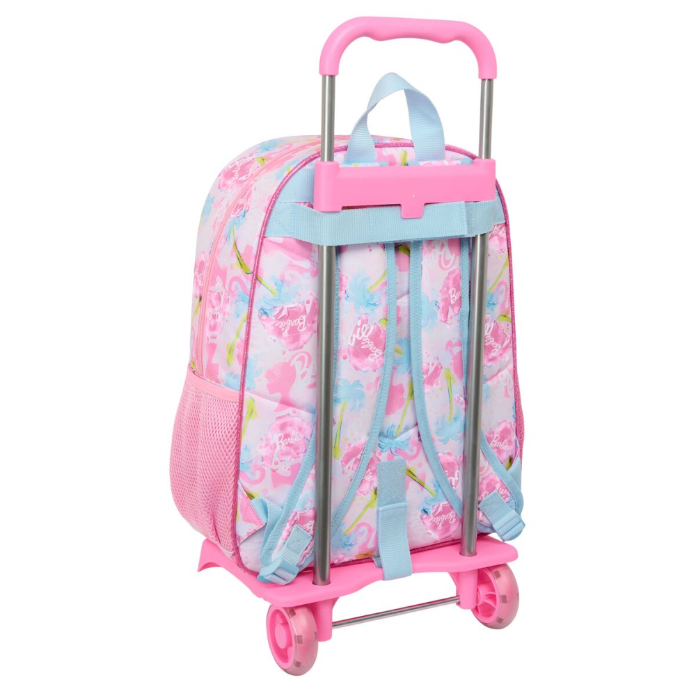 Schulrucksack mit Rädern Barbie Painterly Rosa Himmelsblau 33 x 42 x 14 cm
