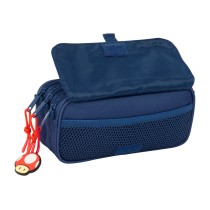 Dreifaches Mehrzweck-Etui Super Mario Trick Rot Dunkelblau 21,5 x 10 x 8 cm