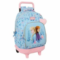 Schulrucksack mit Rädern Frozen Ice magic Blau 33 x 45 x 22 cm
